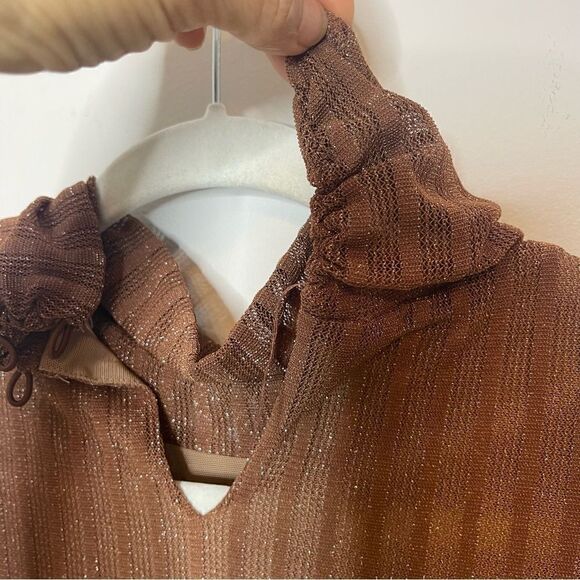 Camila Coelho Joelle Midi Dress in Brown Flawed - Picture 13 of 15